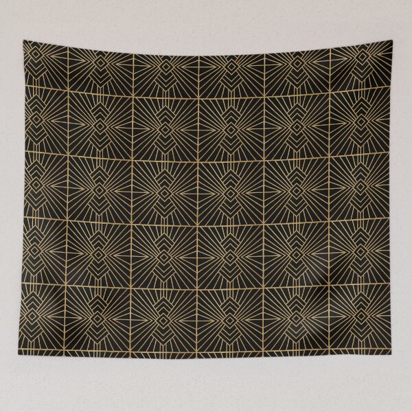 Item preview, Modern Luxury Black And Gold Art Deco Design  designed and sold by svarupa.