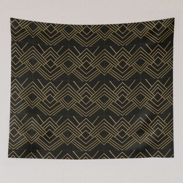 Item preview, Modern Luxury Black And Gold Art Deco Design  designed and sold by svarupa.