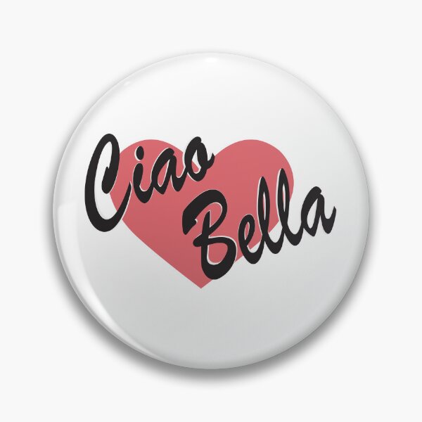 Item preview, Ciao Bella - Vintage Italian Illustration with Heart and Retro Lettering designed and sold by HermioneArt.