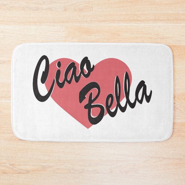 Item preview, Ciao Bella - Vintage Italian Illustration with Heart and Retro Lettering designed and sold by HermioneArt.