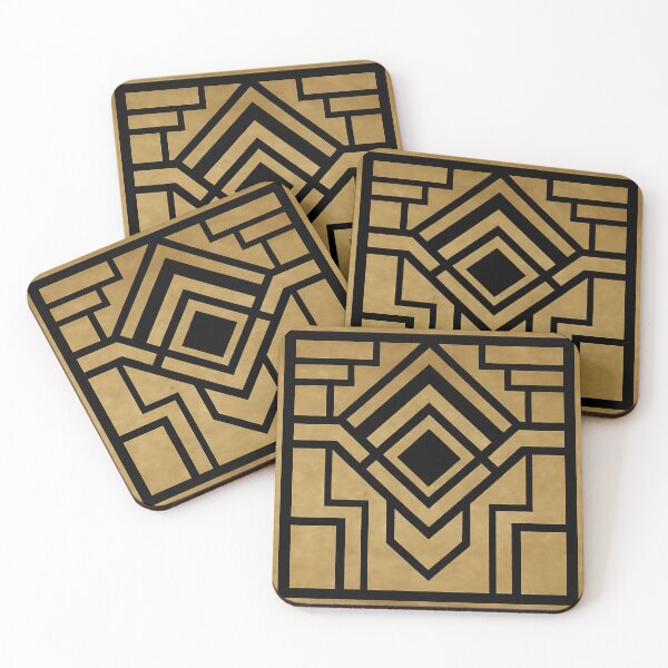 Item preview, Modern Luxury Black And Gold Art Deco Design  designed and sold by svarupa.