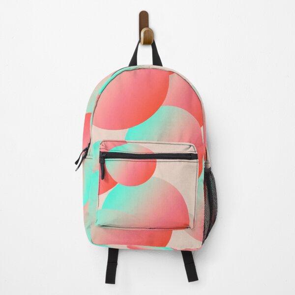 Artikelvorschau, Neon Bubble Pop – Retro Farbverlaufskugeln in Koralle und Aqua entworfen und verkauft von lightandbright.