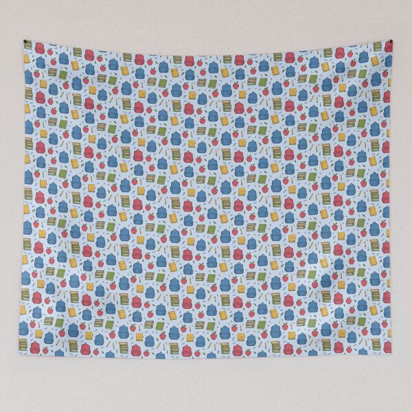 Item preview, Fun School Supplies and Doodles Pattern designed and sold by MidArtForge.