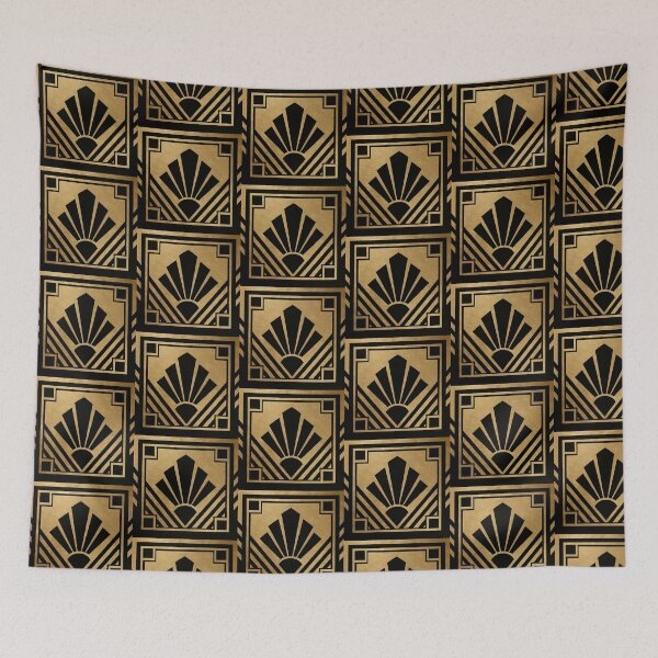 Item preview, Modern Luxury Black And Gold Art Deco Design  designed and sold by svarupa.