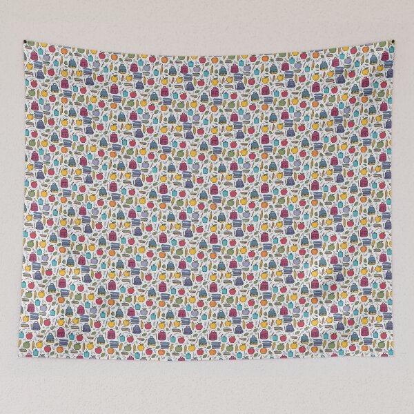 Item preview, Fun School Supplies and Doodles Pattern designed and sold by MidArtForge.