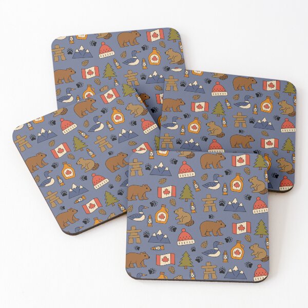 Item preview, Canada Famous Icons Retro Style Hand Drawn Design designed and sold by Studio Pico.