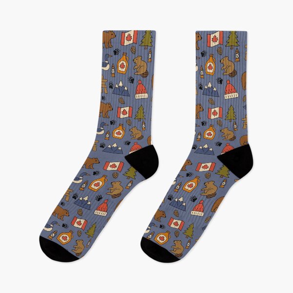 Item preview, Canada Famous Icons Retro Style Hand Drawn Design designed and sold by Studio Pico.