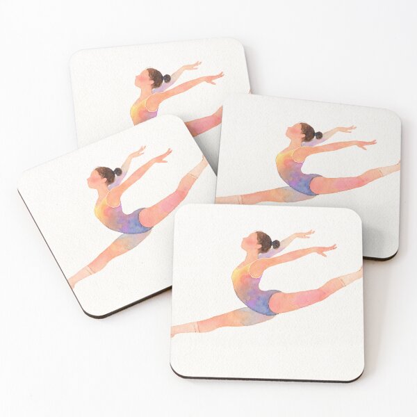 Item preview, Colorful Watercolor Gymnastic Girl Art Design designed and sold by MindWind.