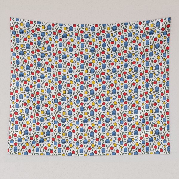 Item preview, Fun School Supplies and Doodles Pattern designed and sold by MidArtForge.