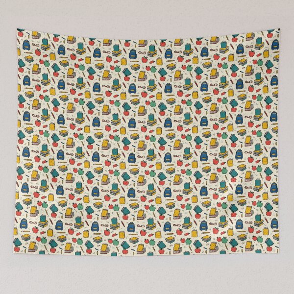 Item preview, Fun School Supplies and Doodles Pattern designed and sold by MidArtForge.