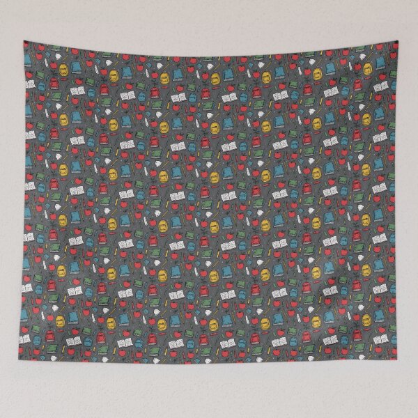 Item preview, Fun School Supplies and Doodles Pattern designed and sold by MidArtForge.