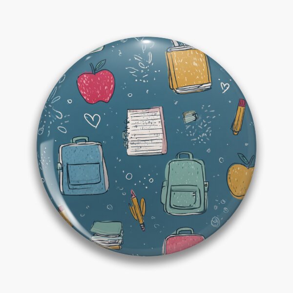 Item preview, Fun School Supplies and Doodles Pattern designed and sold by MidArtForge.