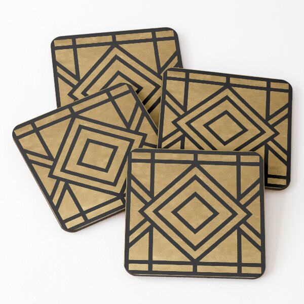 Item preview, Modern Luxury Black And Gold Art Deco Design  designed and sold by svarupa.