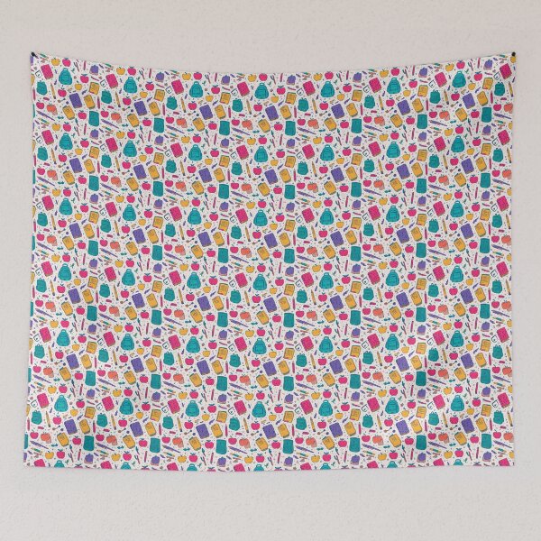 Item preview, Fun School Supplies and Doodles Pattern designed and sold by MidArtForge.