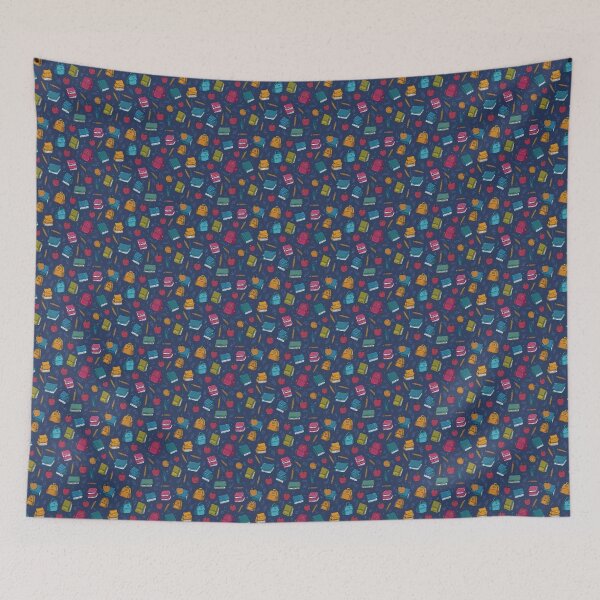 Item preview, Fun School Supplies and Doodles Pattern designed and sold by MidArtForge.