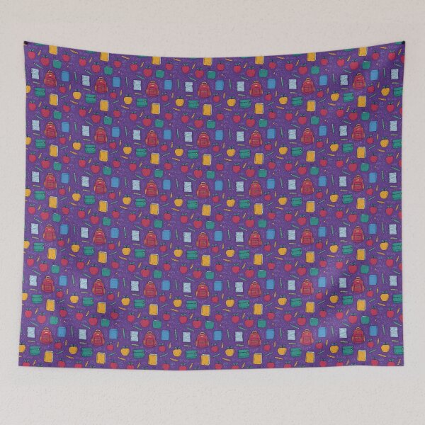 Item preview, Fun School Supplies and Doodles Pattern designed and sold by MidArtForge.