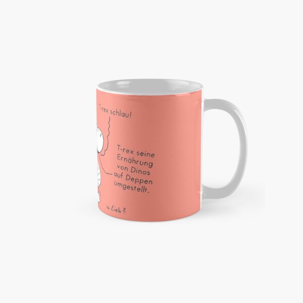 T-rex islieb-Cartoon Tasse (Standard)