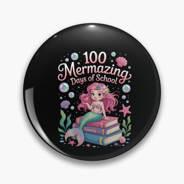 Item preview, Mermaid 100th day of school cute designed and sold by DeadlockCrew.