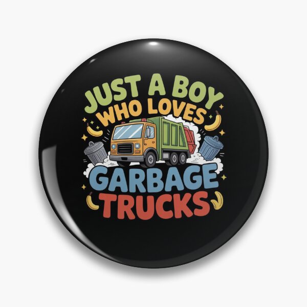 Item preview, Just A Boy Who Loves Garbage Trucks designed and sold by Mateusz Majcherek.