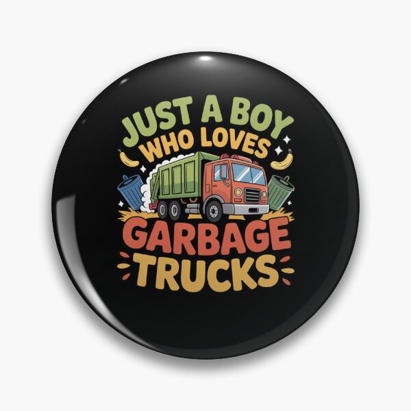 Item preview, Just A Boy Who Loves Garbage Trucks designed and sold by Mateusz Majcherek.