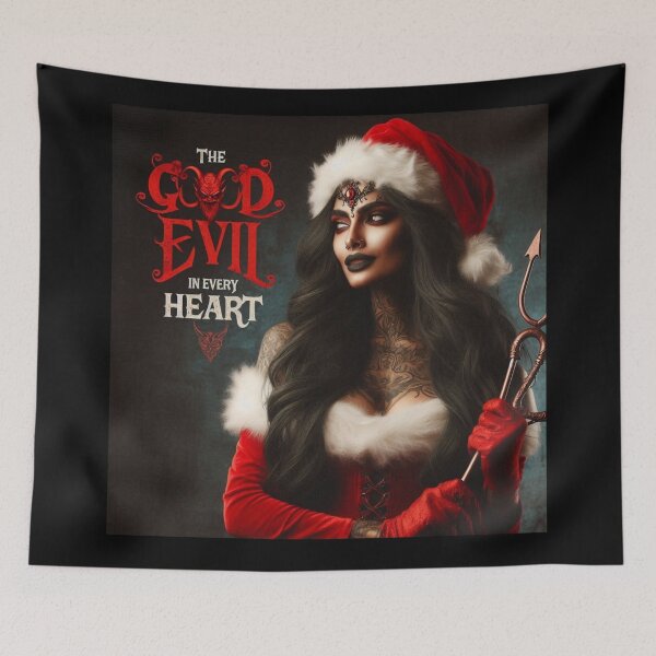 Item preview, Mystic Demon Santa Trident Heart designed and sold by Voodoo Store Paranormal Collections.
