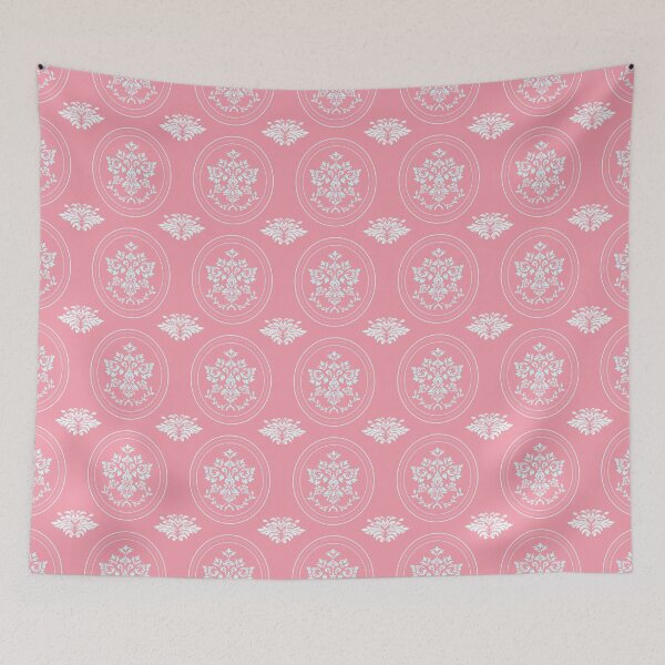 Item preview, Pretty in Pink: Elegant Damask Ovals Pattern designed and sold by DesignByNui.