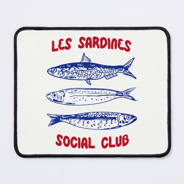 Item preview, Les Sardine Social Club – Retro Nautical Design designed and sold by MaiZephyr.