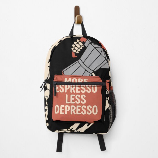Item preview, More Espresso Less Depresso Skeleton Coffee Humor Lovers designed and sold by DeadlockCrew.