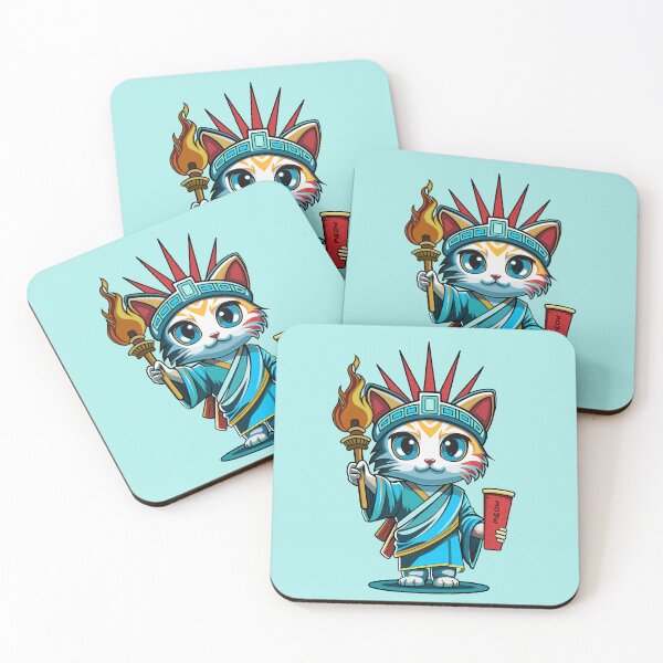 Item preview, Patriotic Cat 4th of July Statue of Liberty Cat designed and sold by FemmePod.