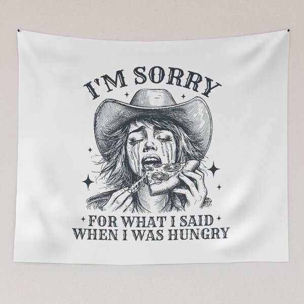 Item preview, Funny Cute Cowgirl Hungry Pizza designed and sold by Jcat7.