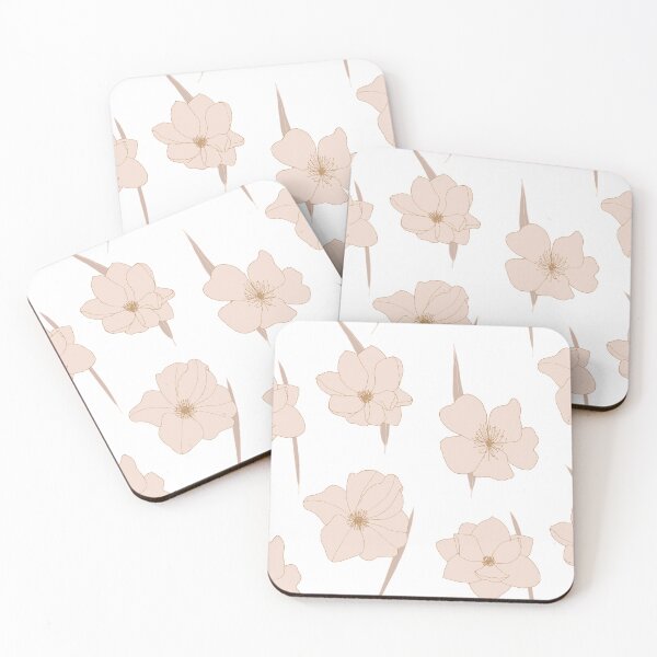 Item preview, Minimal Peach Blossom Floral Pattern Dress designed and sold by FestivityFinds.
