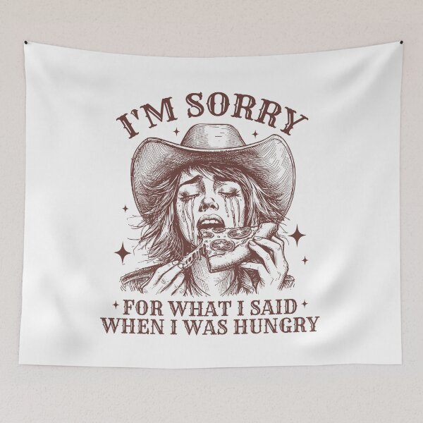 Item preview, Funny Cute Cowgirl Hungry Pizza designed and sold by Jcat7.