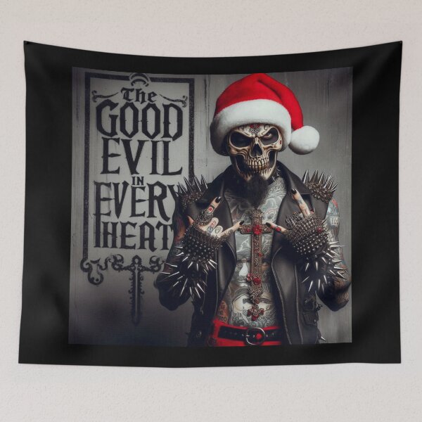 Item preview, Rock Santa Skull Devil Horns designed and sold by Voodoo Store Paranormal Collections.