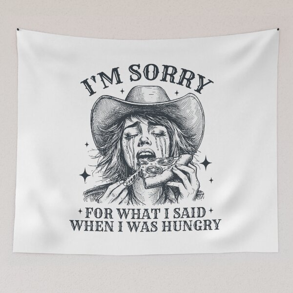 Item preview, Funny Cute Cowgirl Hungry Pizza designed and sold by Jcat7.