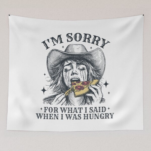 Item preview, Funny Cute Cowgirl Hungry Pizza designed and sold by Jcat7.