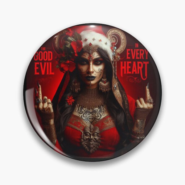 Item preview, Mystic Demon Santa Rebellion Heart designed and sold by Voodoo Store Paranormal Collections.