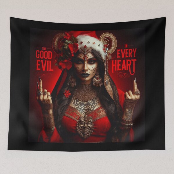 Item preview, Mystic Demon Santa Rebellion Heart designed and sold by Voodoo Store Paranormal Collections.