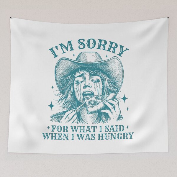 Item preview, Funny Cute Cowgirl Hungry Pizza designed and sold by Jcat7.