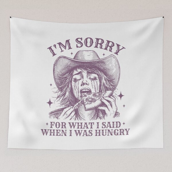 Item preview, Funny Cute Cowgirl Hungry Pizza designed and sold by Jcat7.