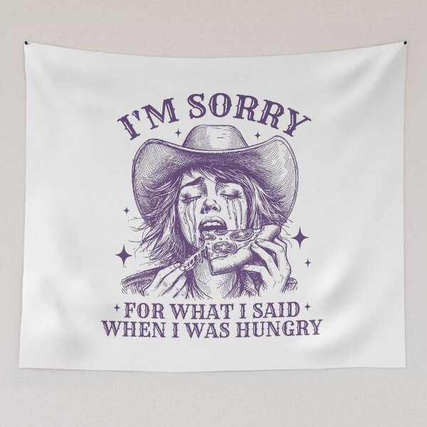 Item preview, Funny Cute Cowgirl Hungry Pizza designed and sold by Jcat7.