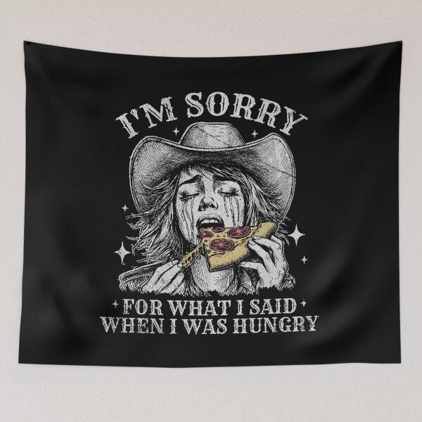 Item preview, Funny Cute Cowgirl Hungry Pizza designed and sold by Jcat7.