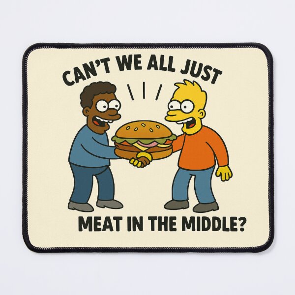 Item preview, Let's meat in the middle  designed and sold by InkAndIntention.
