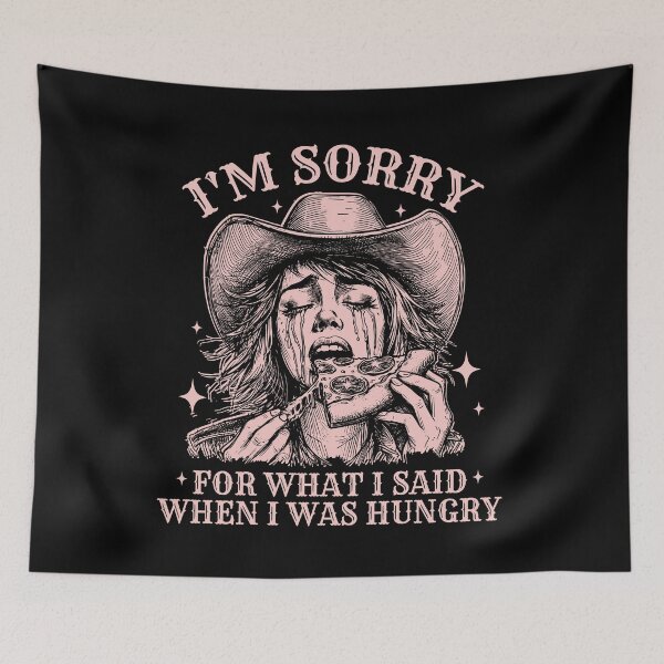 Item preview, Funny Cute Cowgirl Hungry Pizza designed and sold by Jcat7.