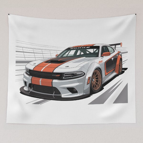 Item preview, Vintage Classic Car Rally designed and sold by PrintCarClub.