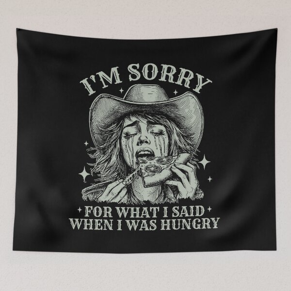 Item preview, Funny Cute Cowgirl Hungry Pizza designed and sold by Jcat7.