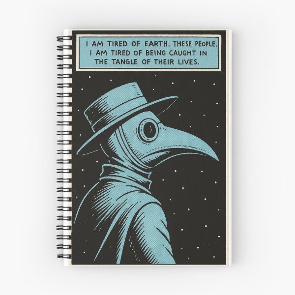 Item preview, I'm Tired Of Earth Dr. Manhattan Plague Doctor | Watchmen Meta Meme designed and sold by ScientiaAcLabor.