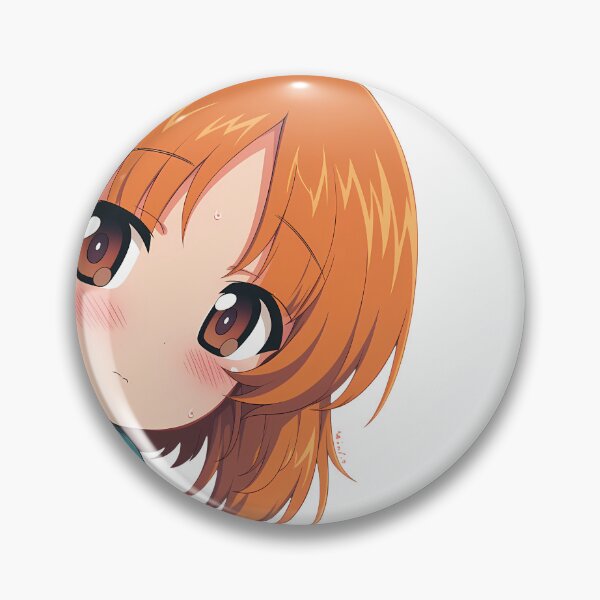 Item preview, Chibi Peeking Miho Nishizumi Girls und Panzer Anime designed and sold by B5fivemerch.