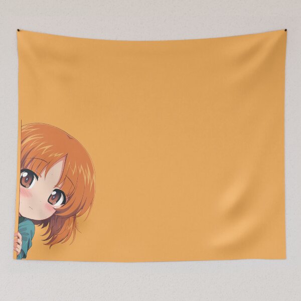 Item preview, Chibi Peeking Miho Nishizumi Girls und Panzer Anime designed and sold by B5fivemerch.