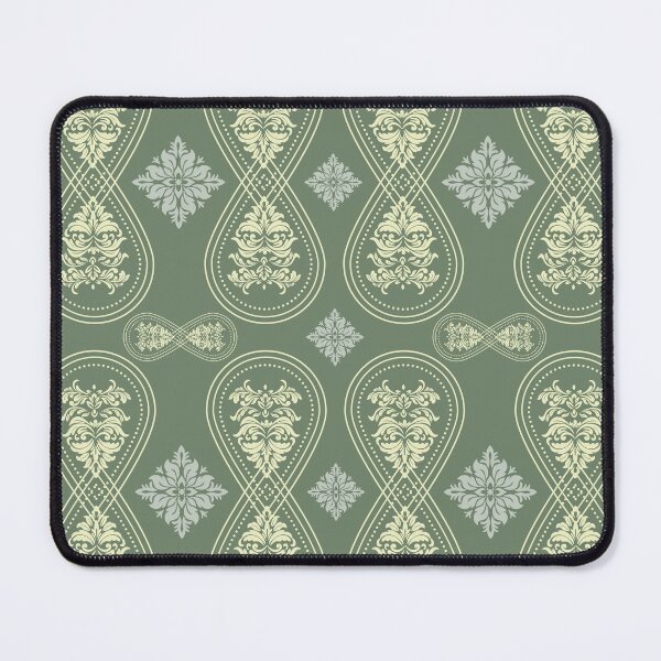 Item preview, Nature's Luxury Green and Beige Damask Accents designed and sold by DesignByNui.