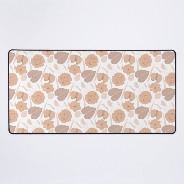 Item preview, Elegant Beige Floral Botanical Pattern Scarf designed and sold by FestivityFinds.